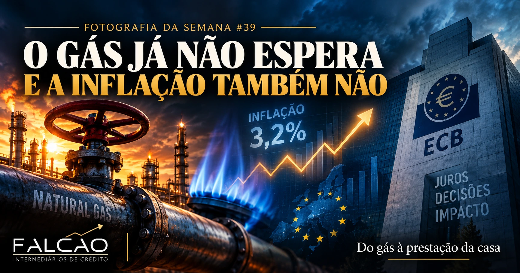 O gás já não demora a chegar à inflação